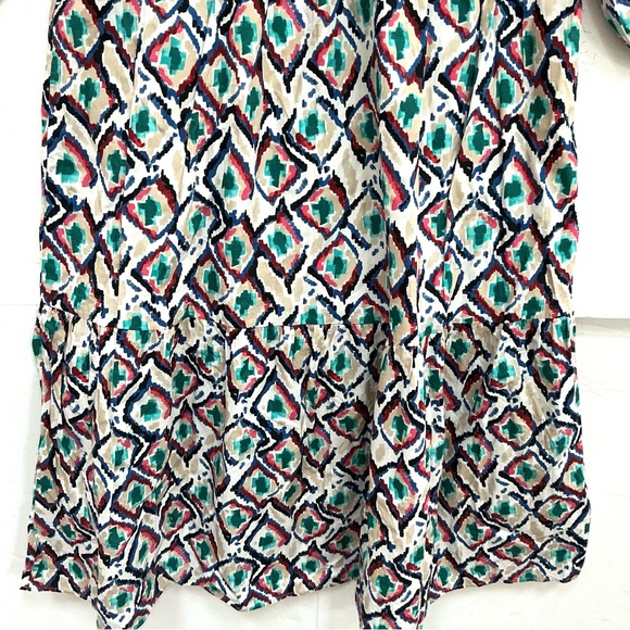 Maeve The Bettina Cotton Tiered Shirt Dress sz S - Picture 3 of 7